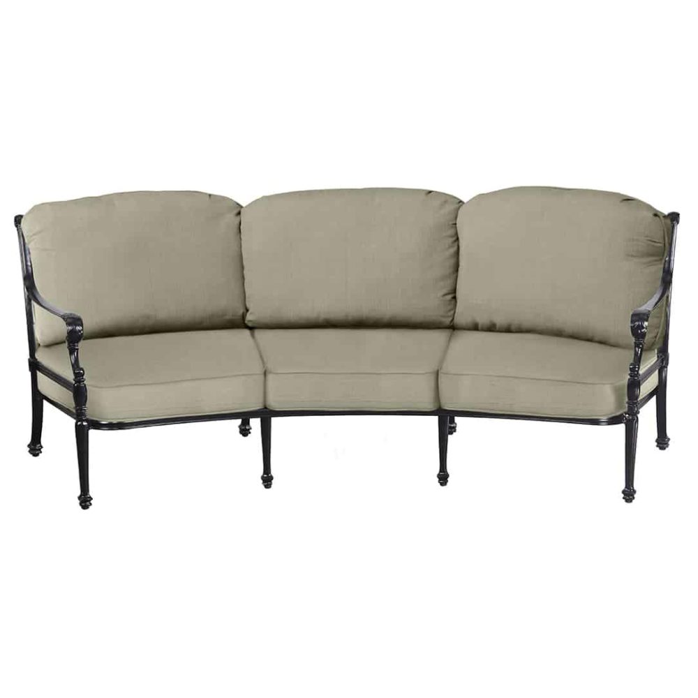 1034CV23 grand terrace cushion curved sofa