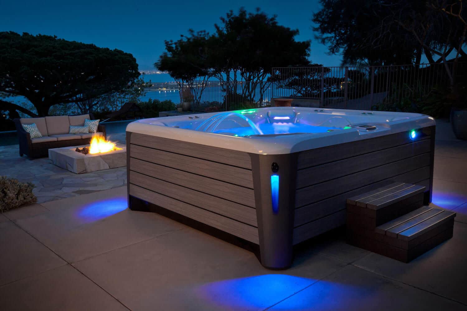 Salt Water Sanitation Systems: The Pros and Cons of Salt Water Hot Tubs -  Hot Spring Spas