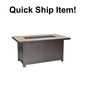 Quick Ship Capri Aluminum 30"x50" Fire Pit